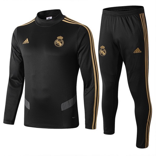 Chandal Del Niños Real Madrid 2019-2020 Negro Gris